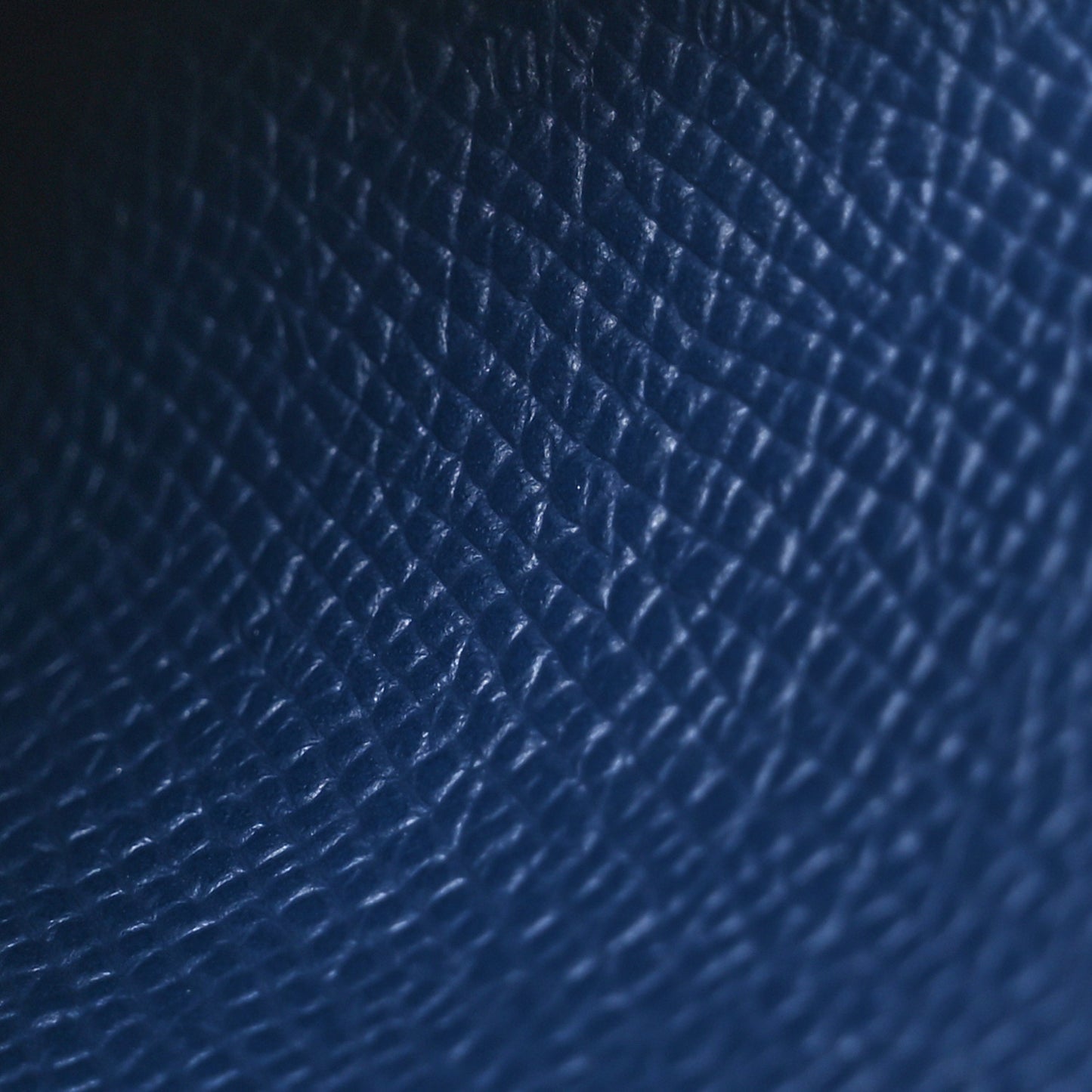 Epsom Calvi Duo Card Case Bleu Indigo