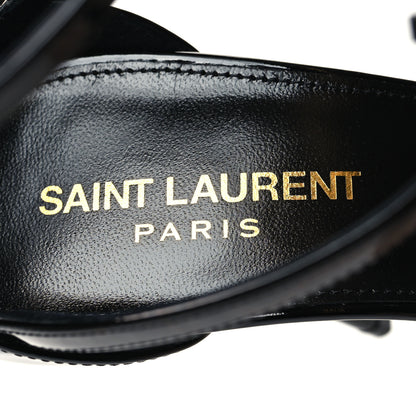 Saint Laurent Patent Cassandra 100 Sandals 38.5 Black 8 of 8
