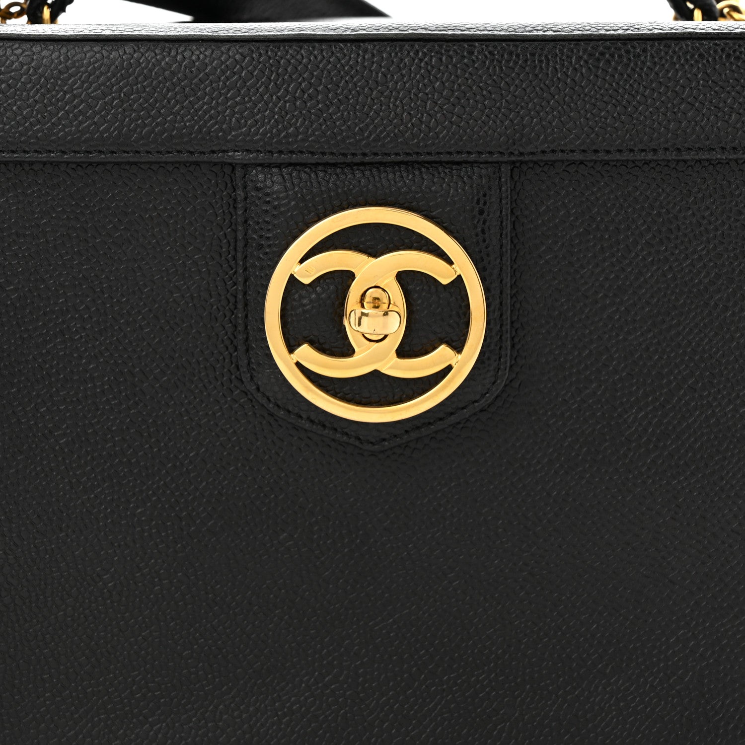 Chanel Caviar Vanity Train Case Black 9 of 16