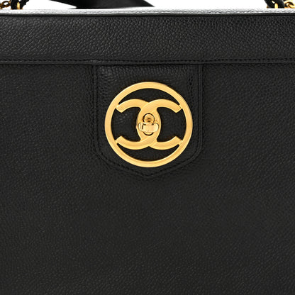Chanel Caviar Vanity Train Case Black 9 of 16
