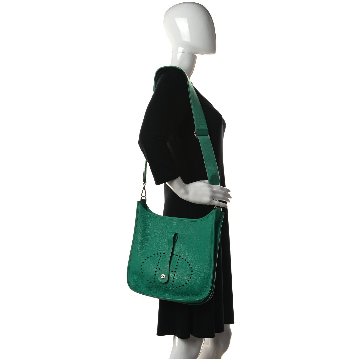 Hermes Taurillon Clemence Evelyne III PM Menthe 2 of 9