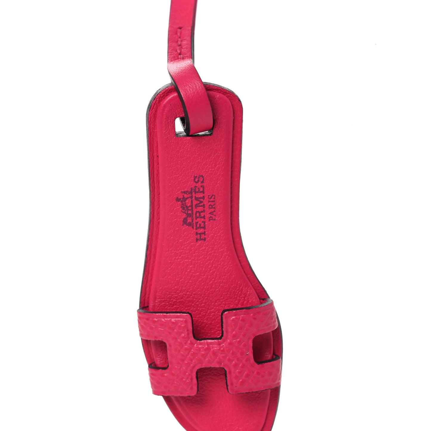 Epsom Butler Calfskin Hunter Oran Nano Bag Charm Rose Mexico
