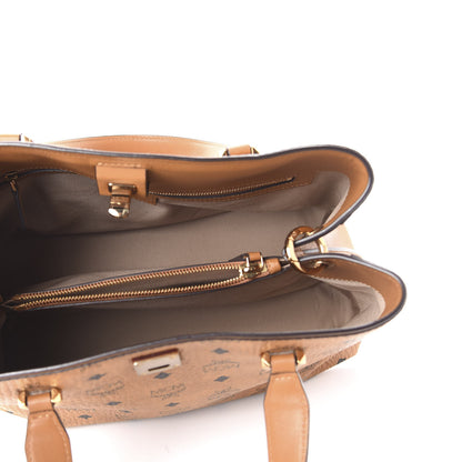 MCM Visetos Large Essential Tote Cognac 5 of 9