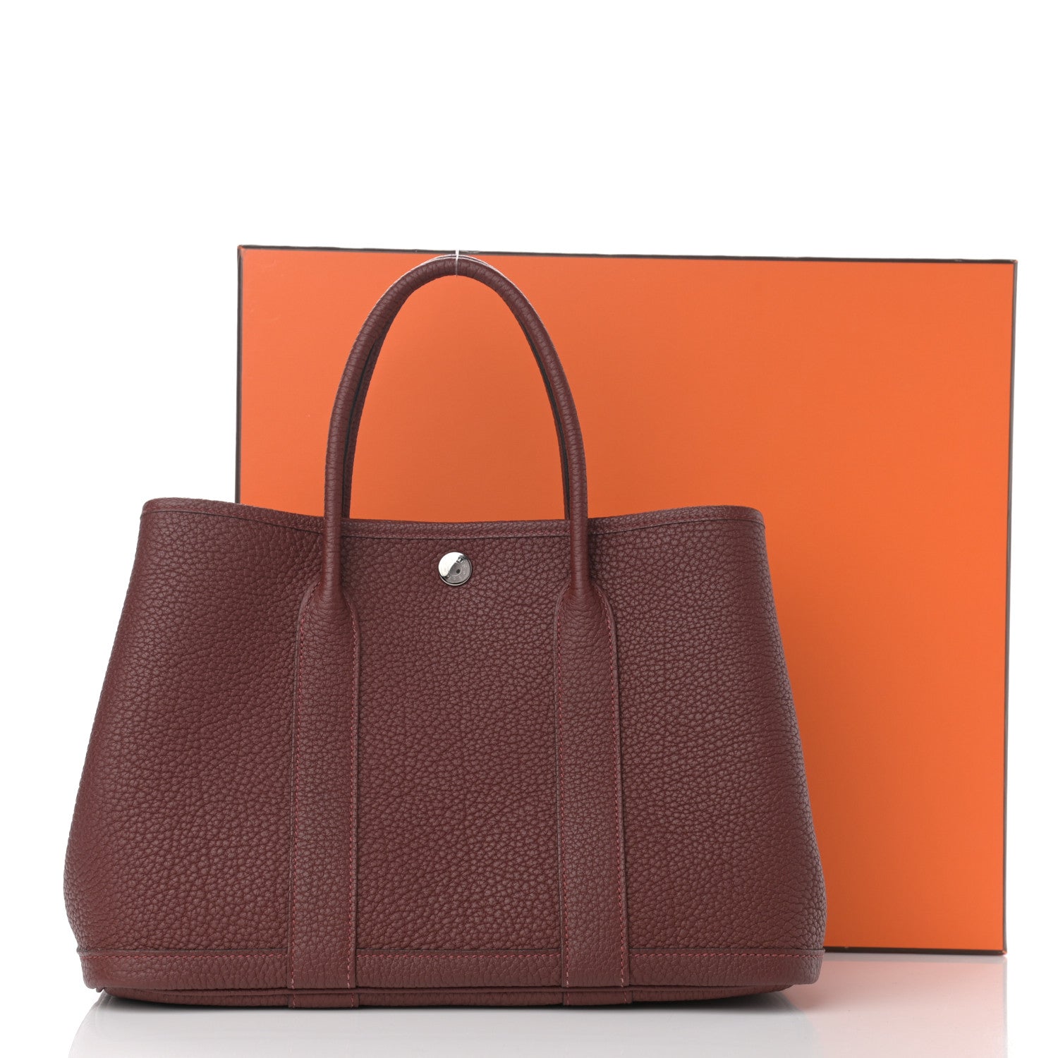 Hermes Vache Country Garden Party 30 TPM Rouge H 14 of 14