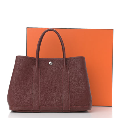 Hermes Vache Country Garden Party 30 TPM Rouge H 14 of 14