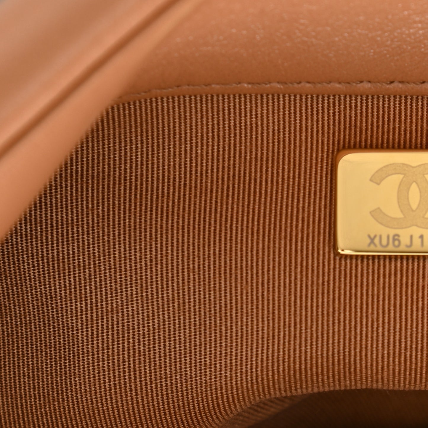 Lambskin Quilted Large Chanel 19 Flap Brown