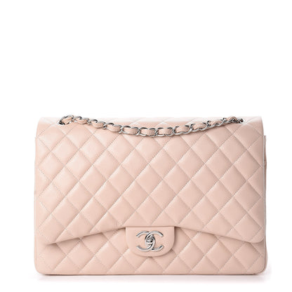 Chanel Caviar Maxi Double Flap Light Pink 1 of 11