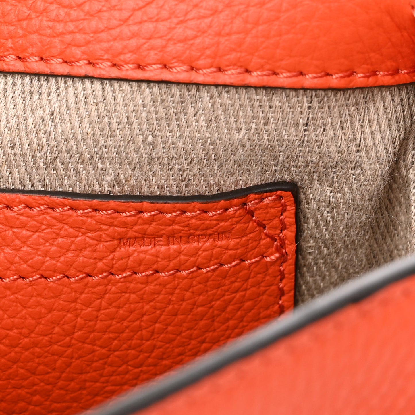 Calfskin Mini Marcie Round Crossbody Bag Rusted Orange
