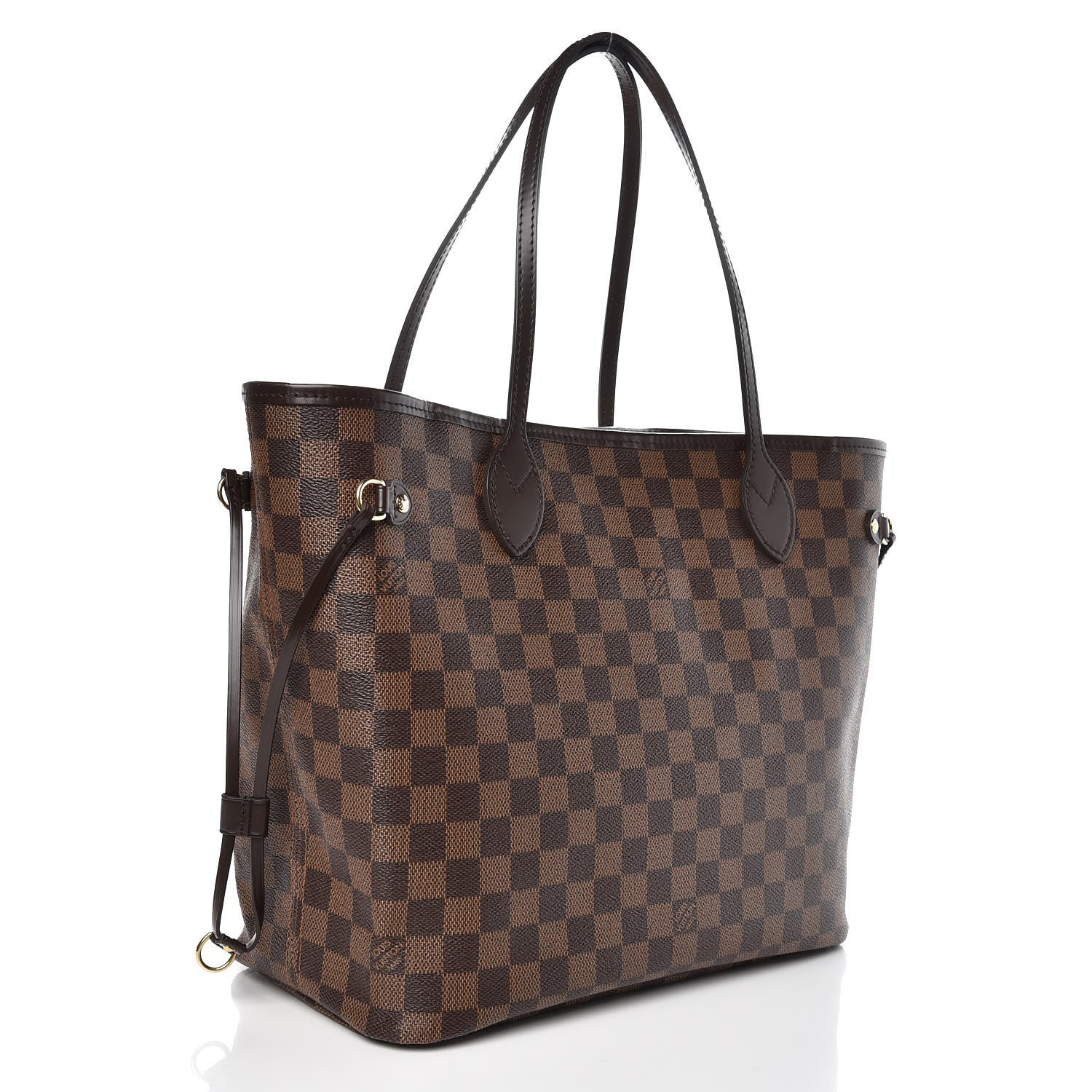 Louis Vuitton Damier Ebene Neo Neverfull MM Rose Ballerine 4 of 9