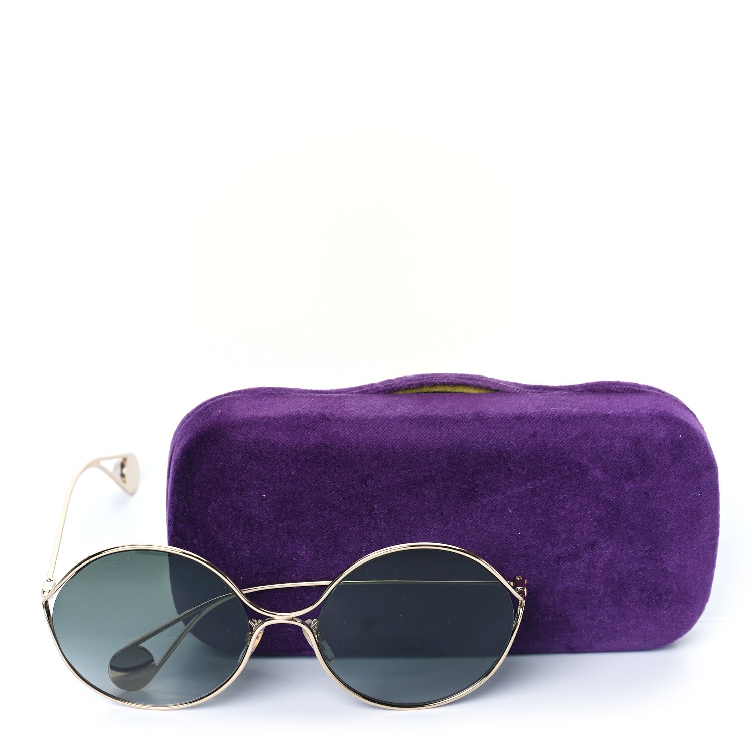 Gucci Round Pearl Tip Sunglasses GG0253SA Gold 7 of 7