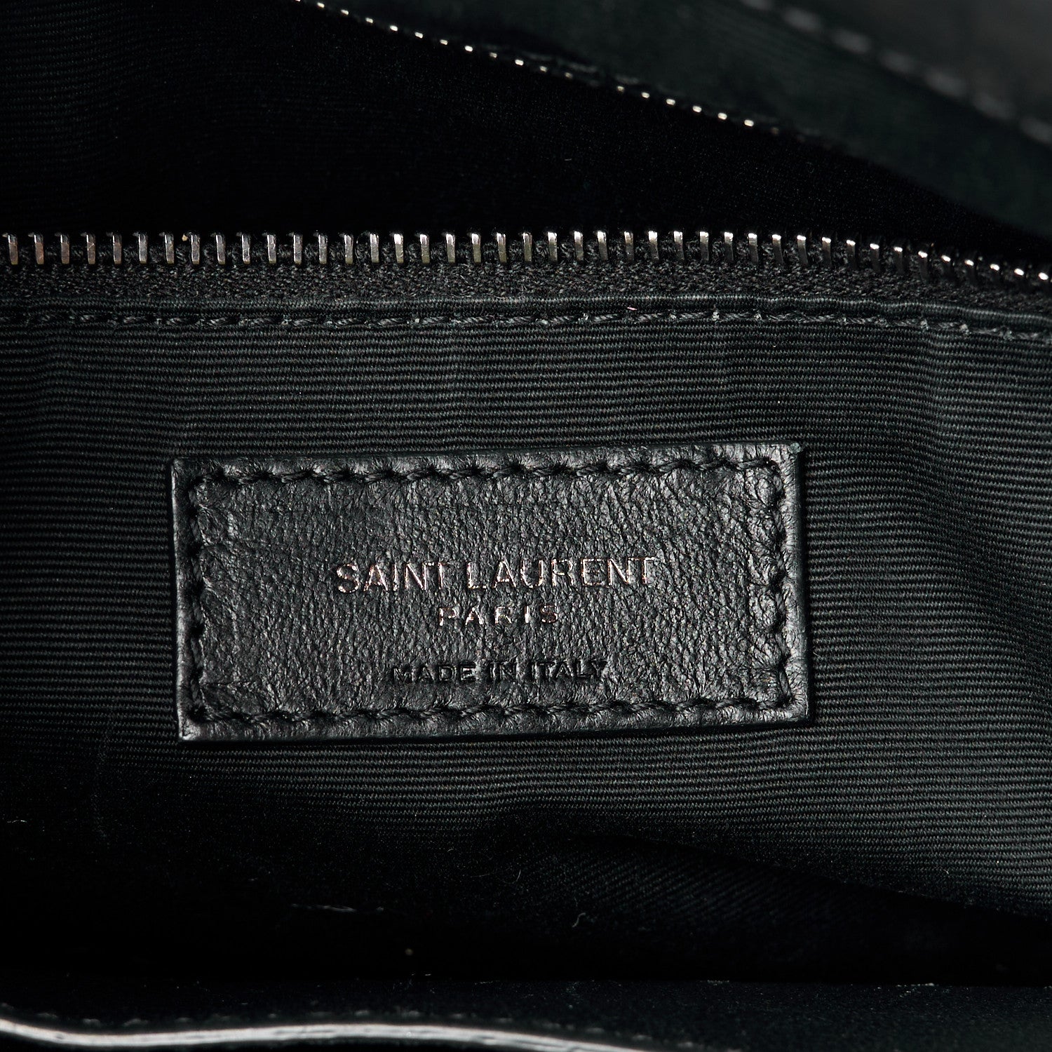 Saint Laurent Crinkled Calfskin Matelasse Monogram Medium Niki Shopper Tote Black 6 of 12