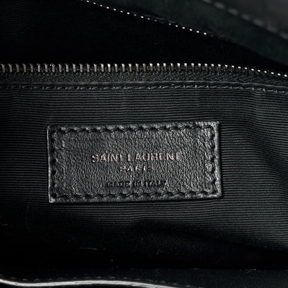 Saint Laurent Crinkled Calfskin Matelasse Monogram Medium Niki Shopper Tote Black 6 of 12