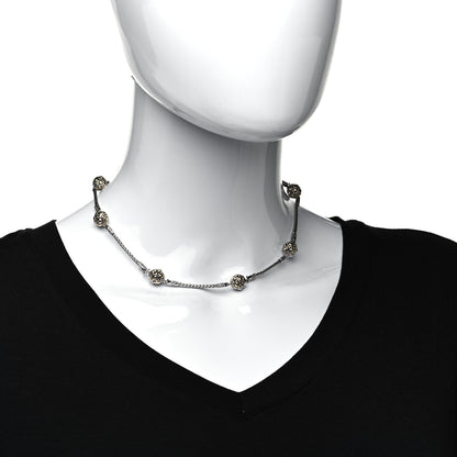 John Hardy Sterling Silver 18K Yellow Gold Jaisalmer Station Necklace 2 of 5