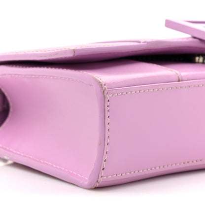 Balenciaga Shiny Box Calfskin Tonal B Hourglass Chain Bag Liliac 11 of 18