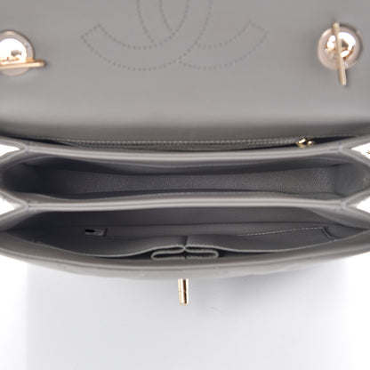 Chanel Lambskin Quilted Small Trendy CC Top Handle Flap Grey 7 of 8