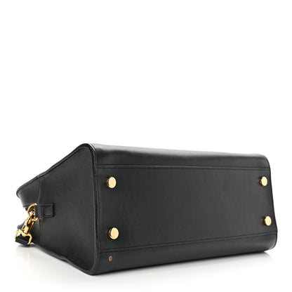 Saint Laurent Smooth Calfskin Small Monogram Cabas Black 4 of 10