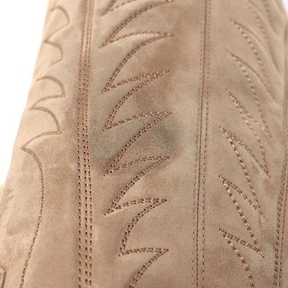 Christian Louboutin Veau Velours Santia Botta 85 Tall Boots 41.5 Lionne 10 of 14