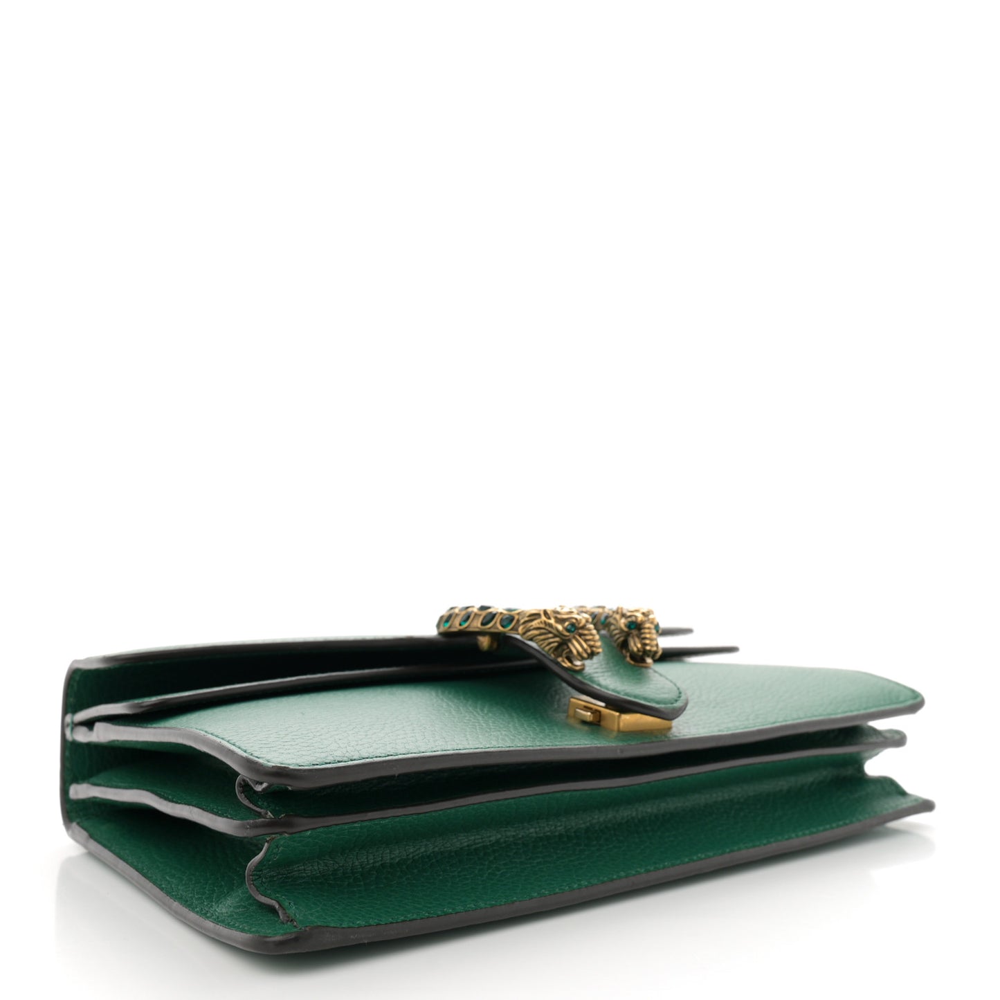 Pebbled Calfskin Small Dionysus Shoulder Bag Emerald