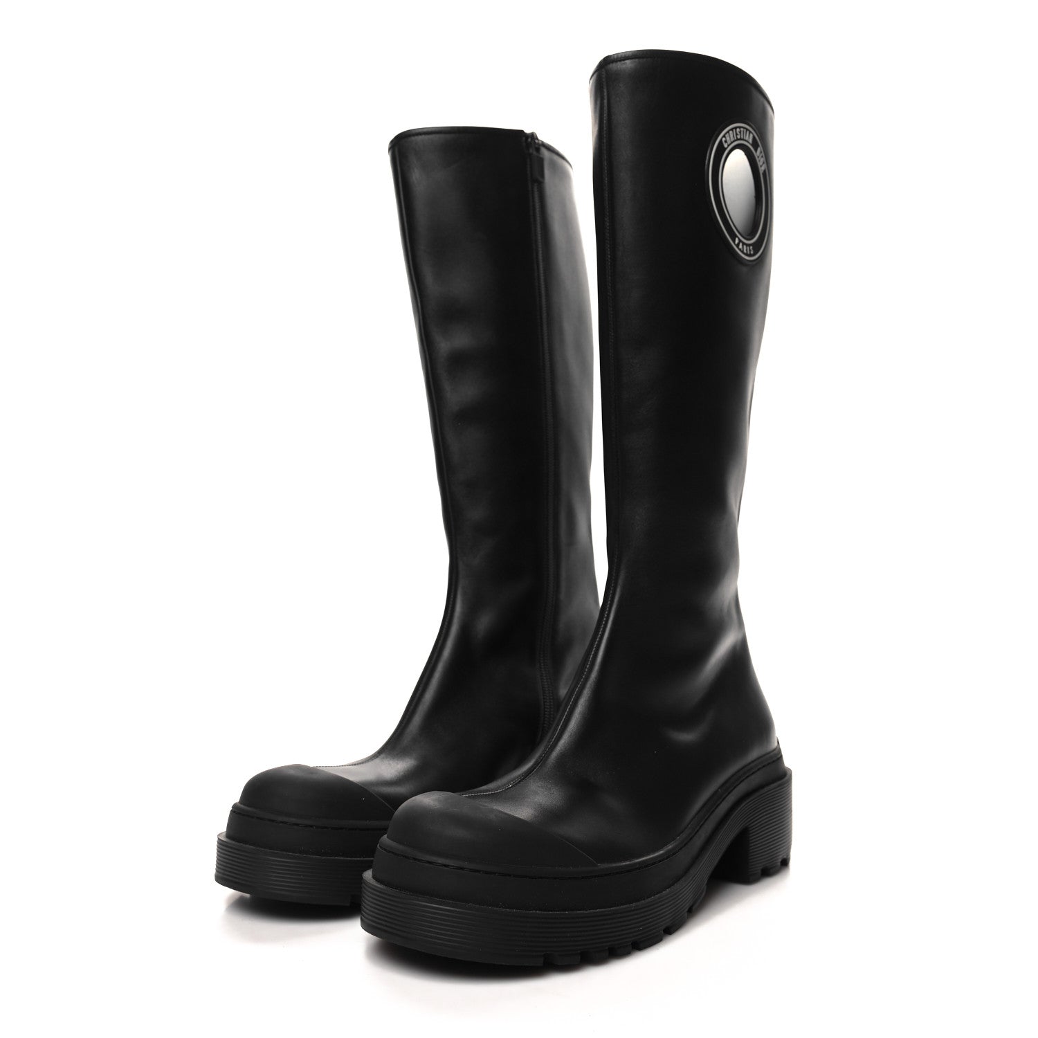 Christian Dior Nappa Symbol Boots 40.5 Black 3 of 7