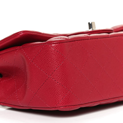 Chanel Caviar Quilted Mini Rectangular Flap Red 9 of 10