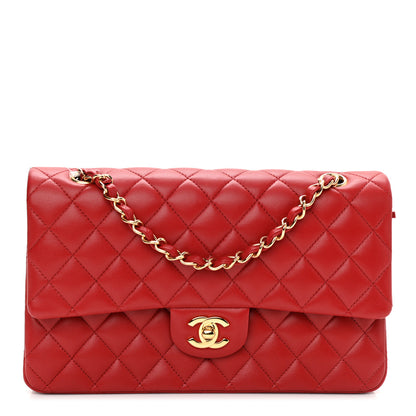 Chanel Lambskin Quilted Medium Double Flap Red 1 of 9