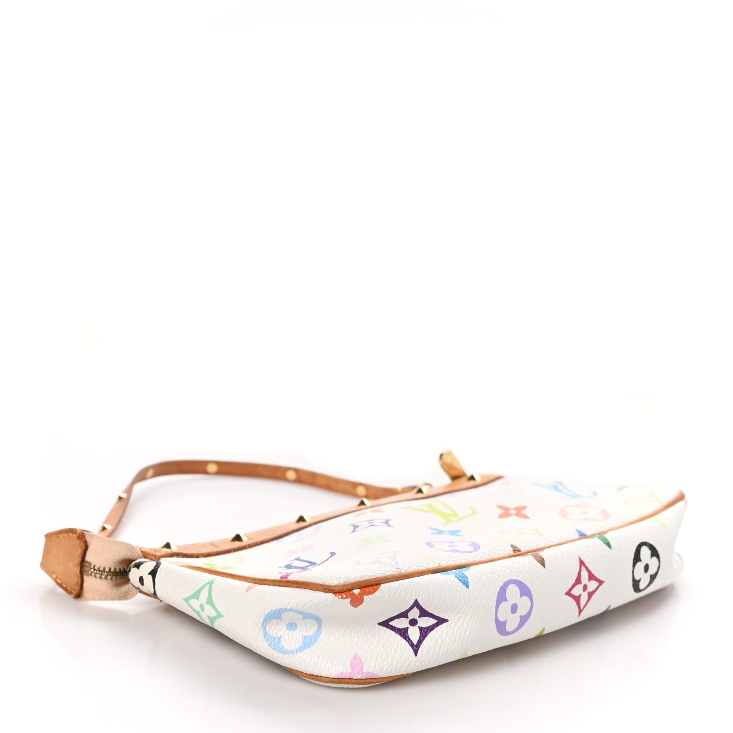 Louis Vuitton Monogram Multicolor Pochette Accessories White 4 of 11