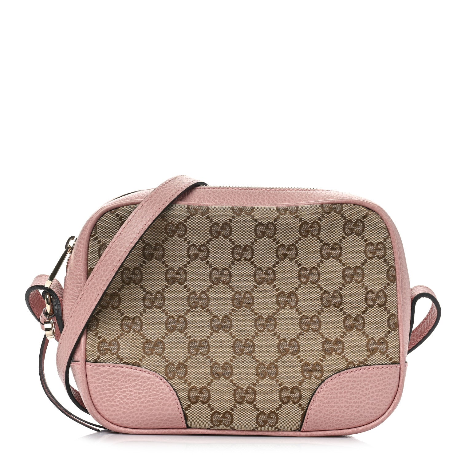 Gucci Monogram Mini Bree Messenger Bag Beige Soft Pink 1 of 9