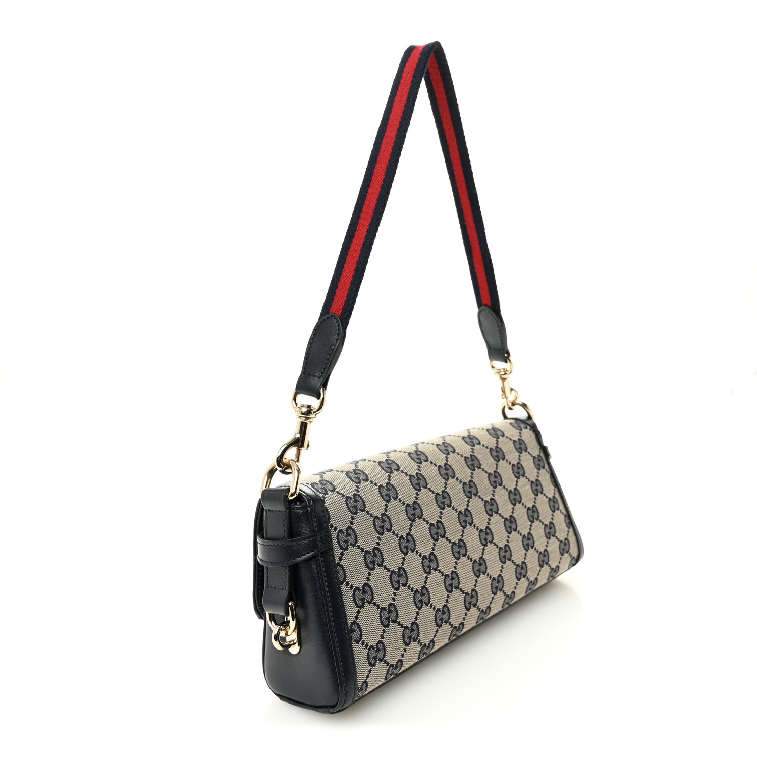 Gucci GG Monogram Small Luce Shoulder Bag Beige Blue 3 of 10