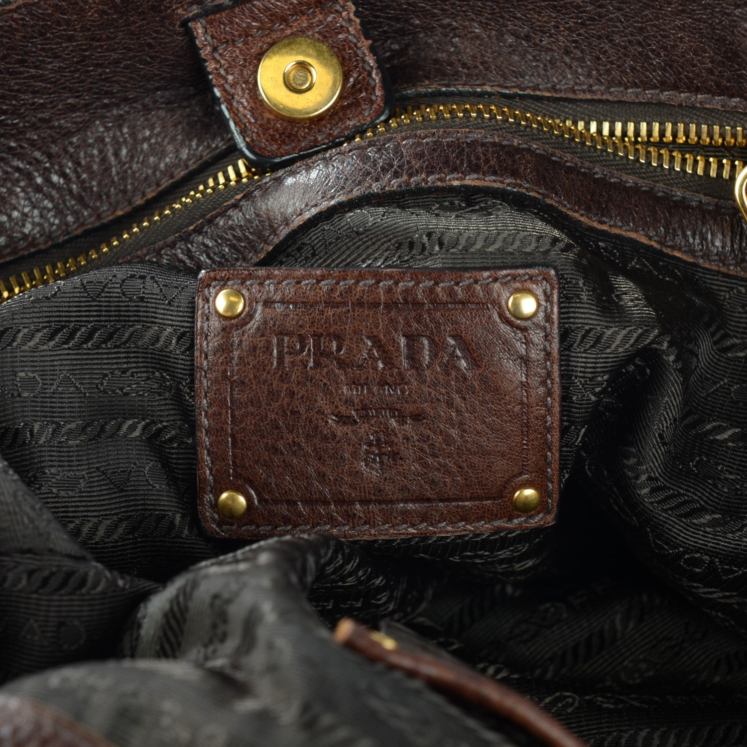 Prada Cervo Antik Hobo Cacao Sfumato 5 of 9
