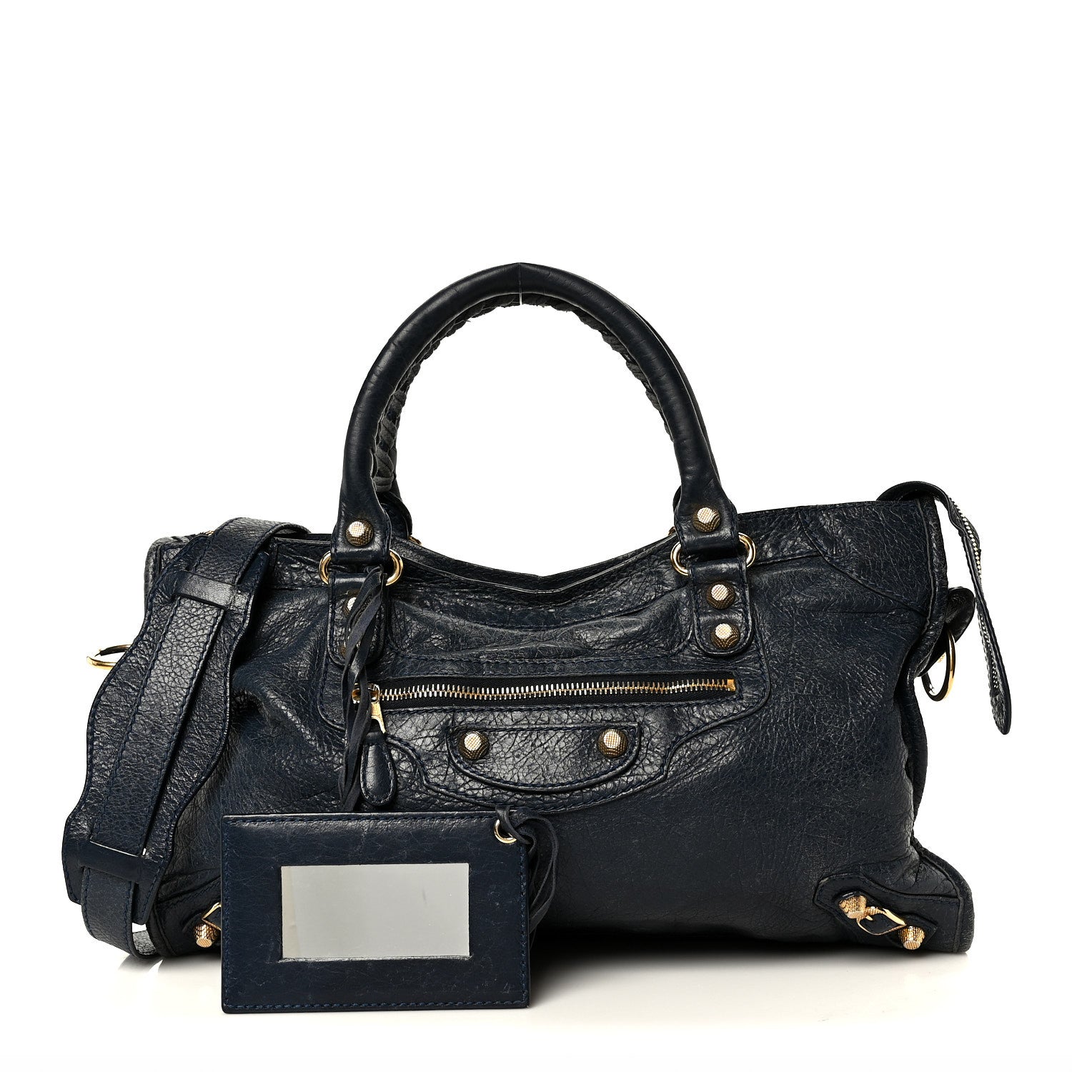 Balenciaga Agneau Giant 12 Gold Hardware City Bleu Obscur 3 of 16