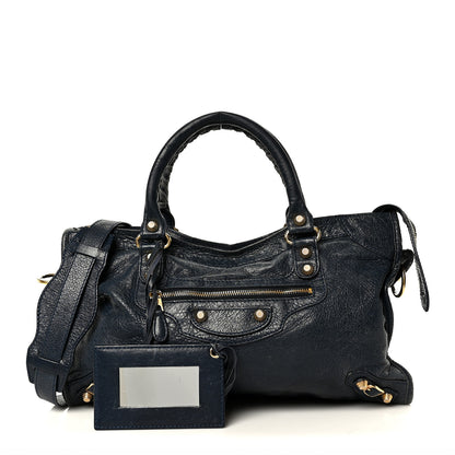 Balenciaga Agneau Giant 12 Gold Hardware City Bleu Obscur 3 of 16