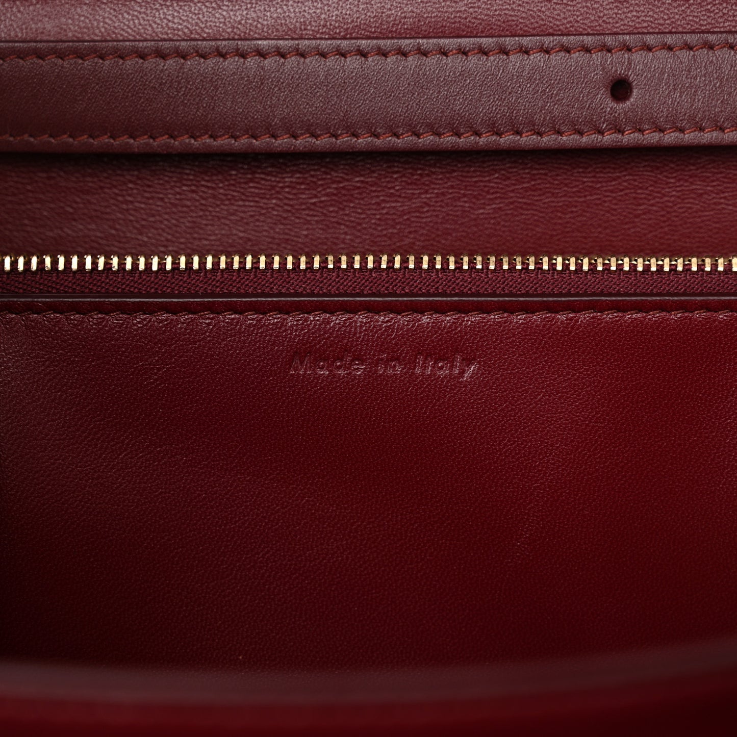 Box Calfskin Medium Classic Box Flap Bag Burgundy