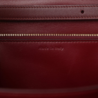 Celine Box Calfskin Medium Classic Box Flap Bag Burgundy 6 of 14