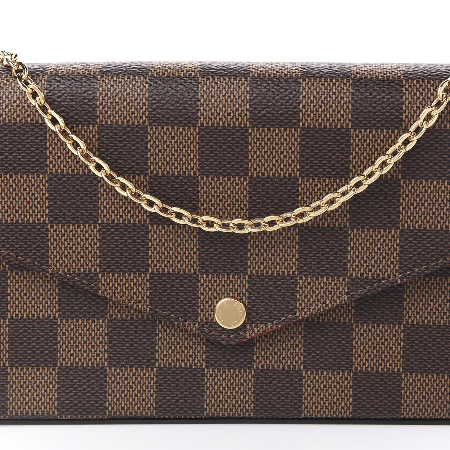 Damier Ebene Pochette Felicie Chain Wallet