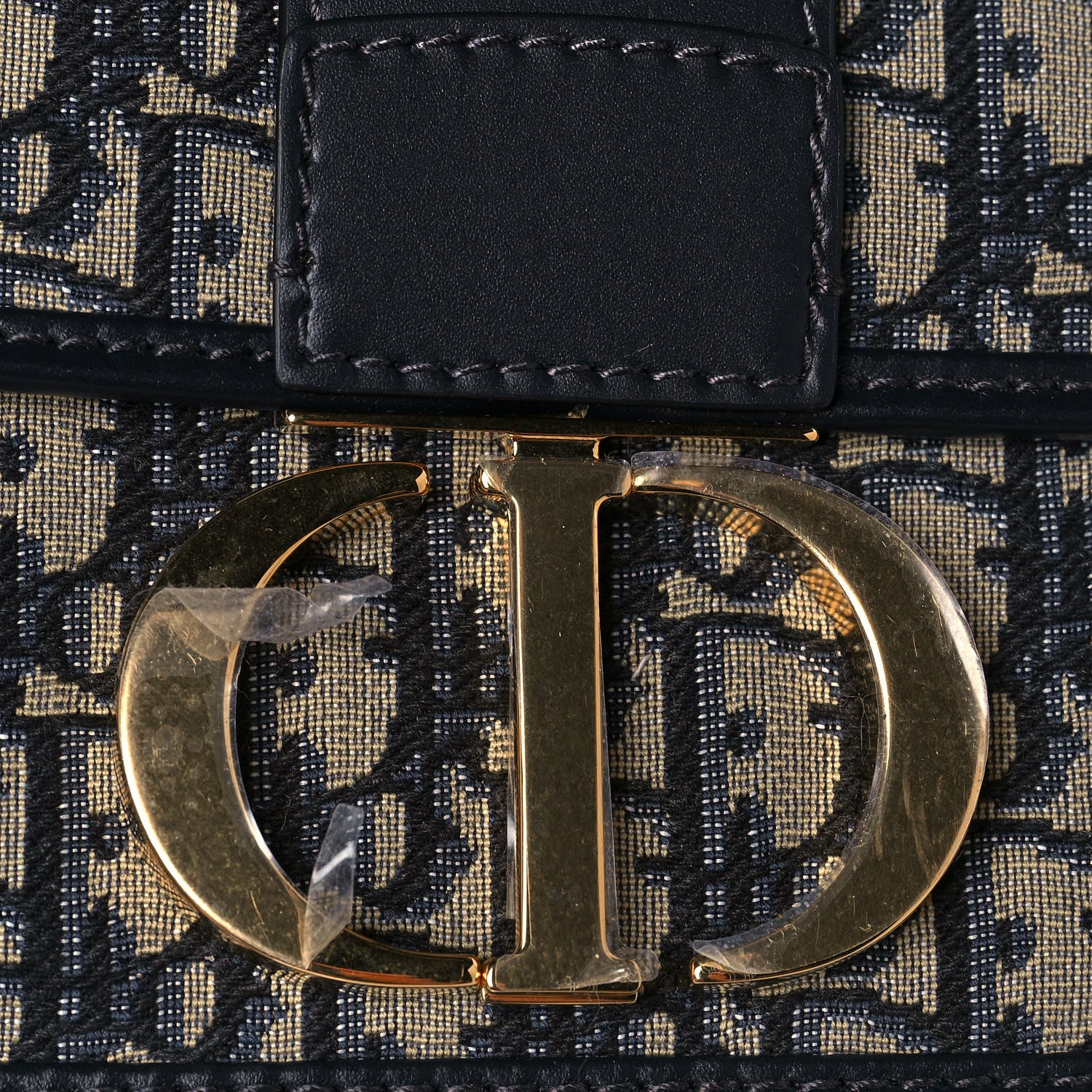 Christian Dior Oblique 30 Montaigne Chain Flap Bag Blue 13 of 14