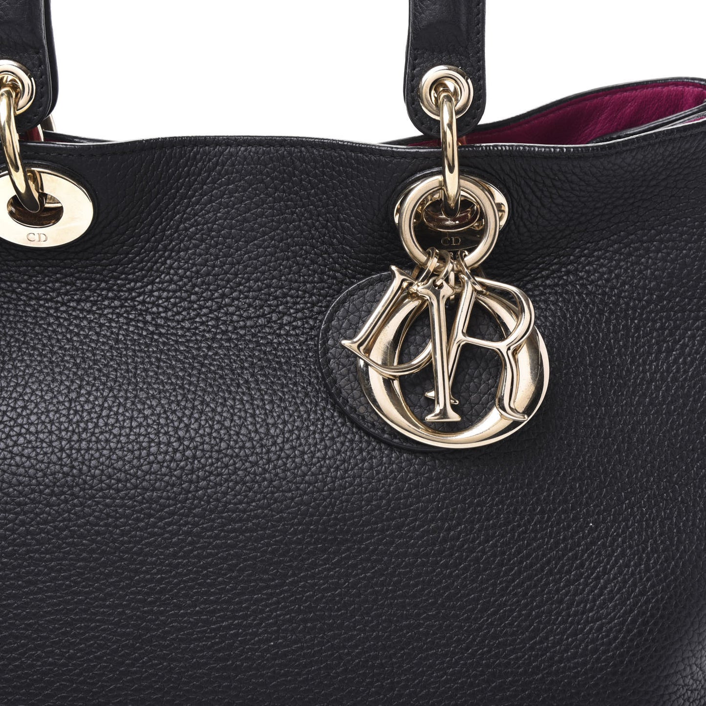 Bullcalf Medium Diorissimo Tote Black Rose Indien