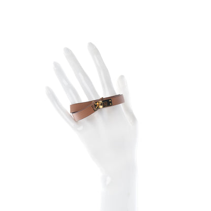 Hermes Swift Kelly Double Tour Bracelet T2 Gold 2 of 4