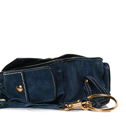 Chloe Calfskin Suede Small Jodie Camera Bag Navy 9 of 13