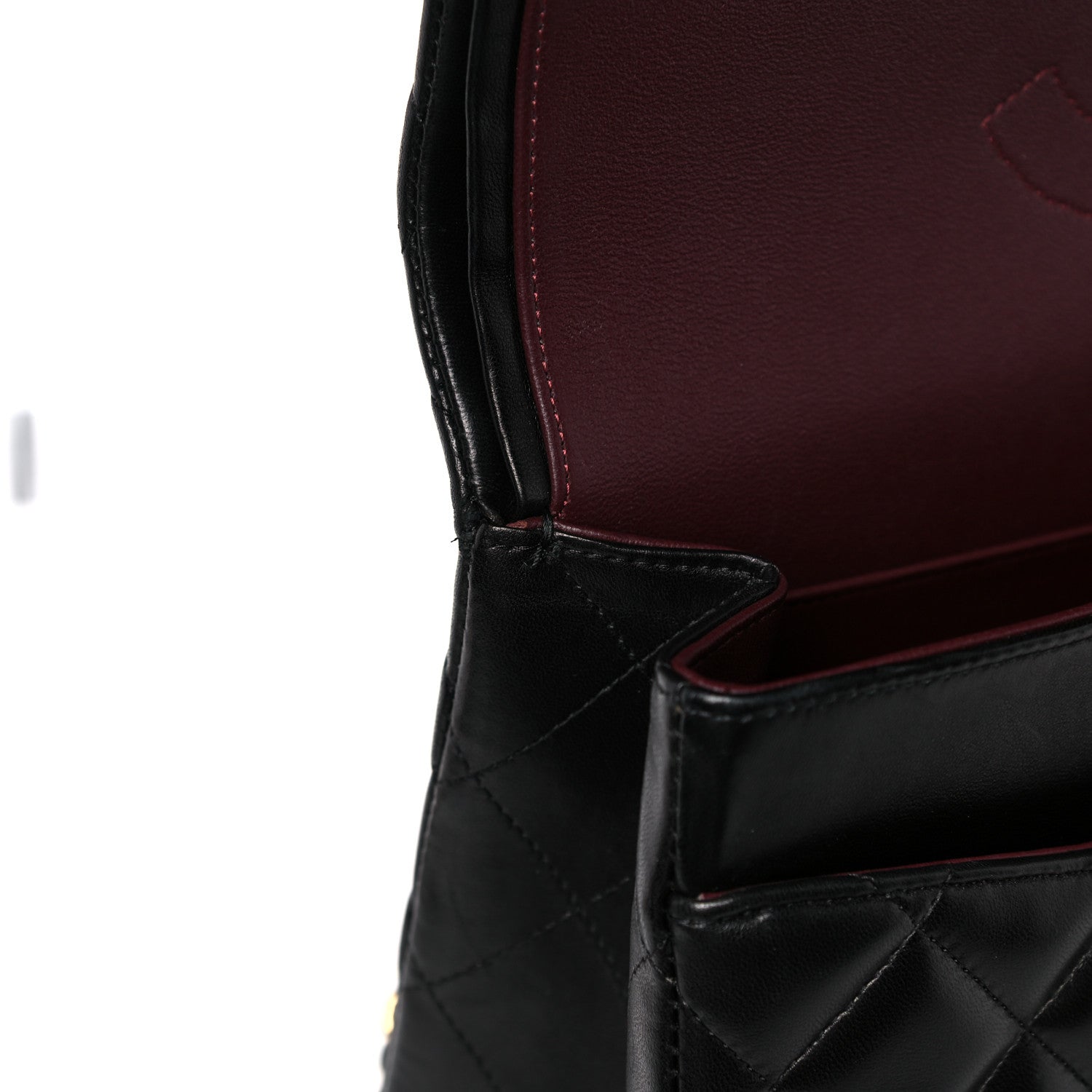 Chanel Lambskin Quilted Jumbo Double Flap Black 18 of 20