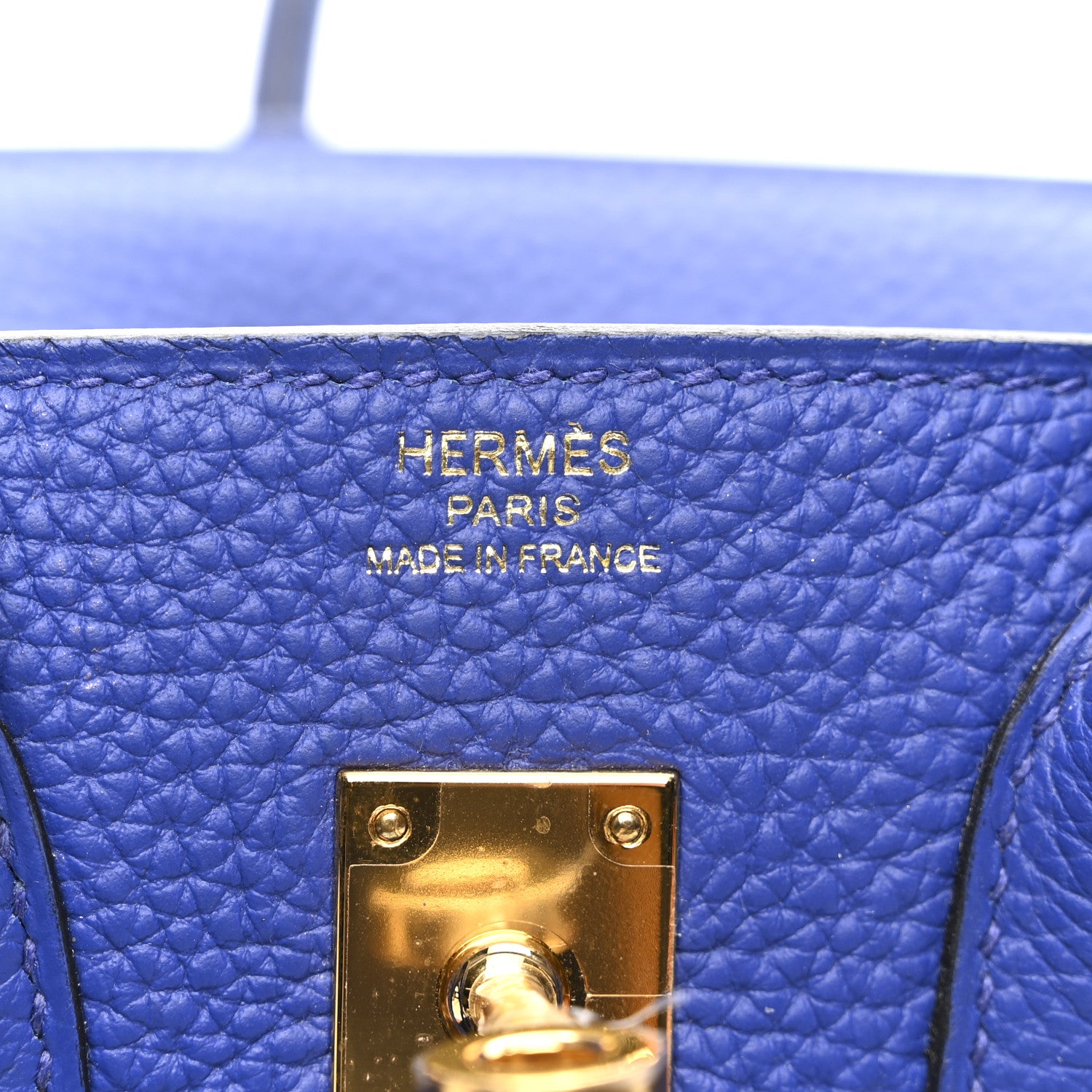 Hermes Togo Birkin 25 Bleu Electrique 6 of 13