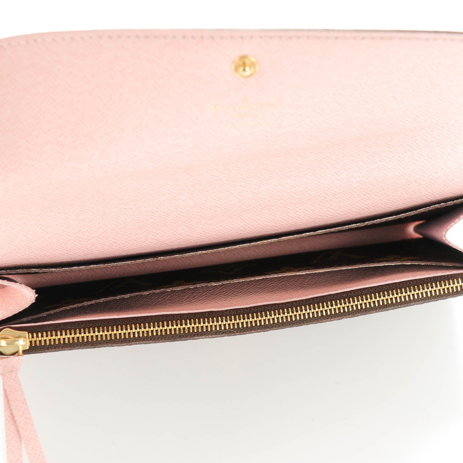 Louis Vuitton Monogram Emilie Wallet Rose Ballerine 5 of 9