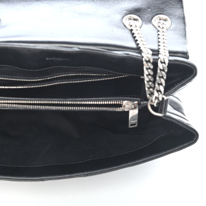 Saint Laurent Calfskin Y Quilted Monogram Medium Loulou Chain Satchel Black 5 of 10