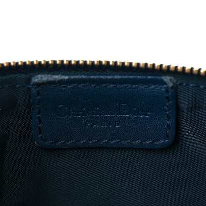 Christian Dior Monogram Mini Saddle Pochette Navy 6 of 10