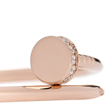 Cartier 18K Pink Gold Diamond Small Juste Un Clou Bracelet 16 3 of 5