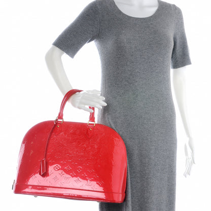 Louis Vuitton Vernis Alma GM Rouge Grenadine 2 of 7