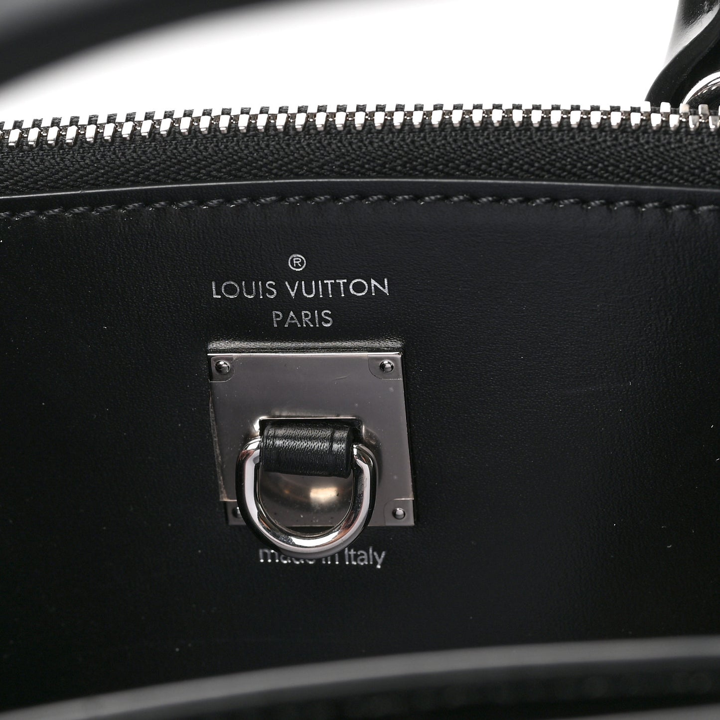 Calfskin Embossed Steamer MM Black