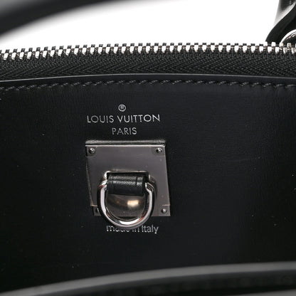 Louis Vuitton Calfskin Embossed Steamer MM Black 7 of 9