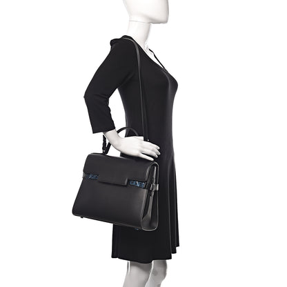 Delvaux Smooth Calfskin GM Tempete Satchel Black 2 of 12