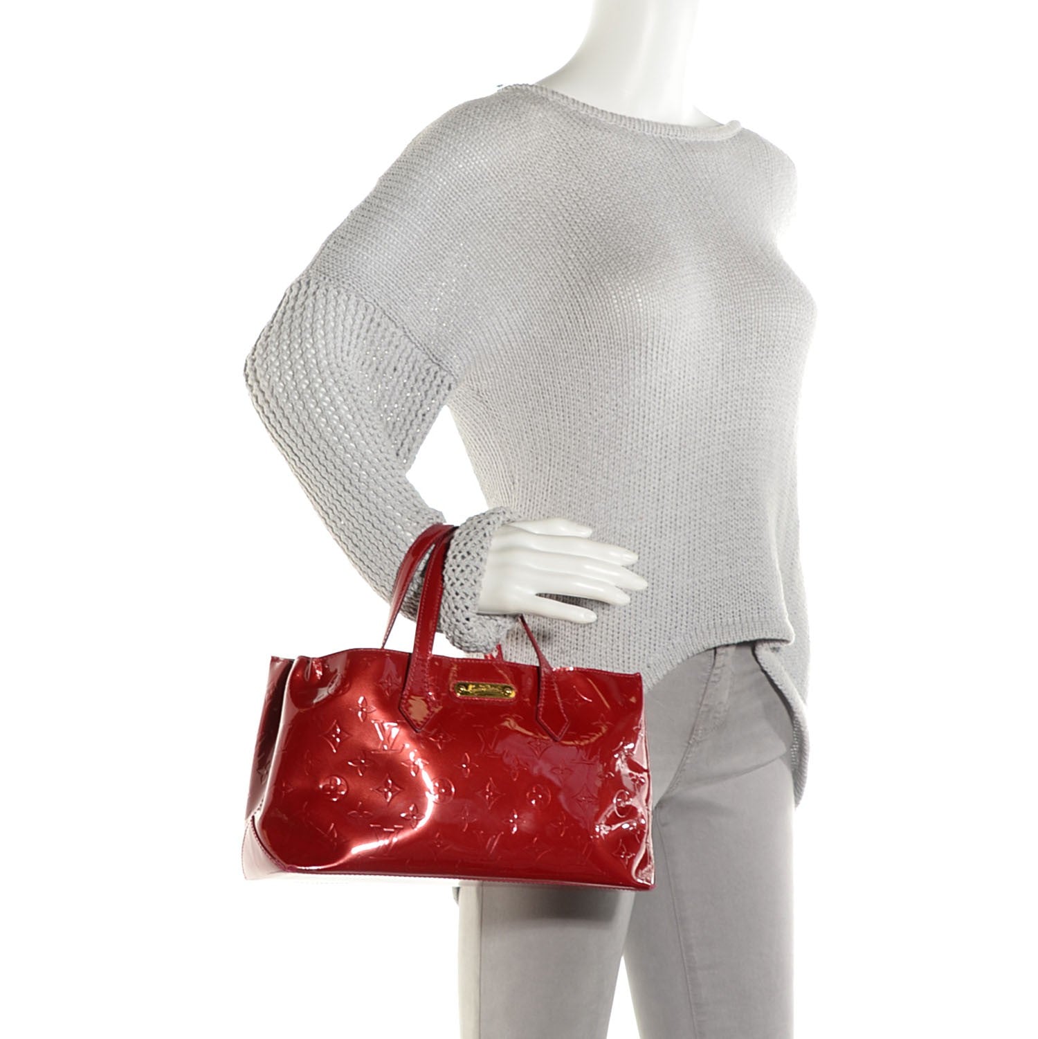 Louis Vuitton Vernis Wilshire PM Pomme D'Amour 2 of 7