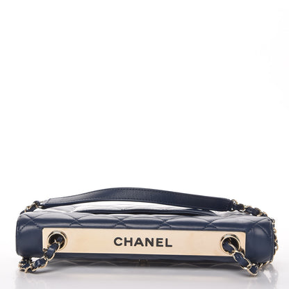 Chanel Lambskin Quilted Medium Trendy CC Flap Navy Blue 5 of 8